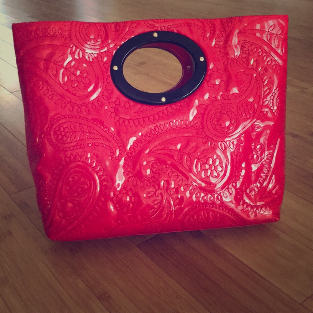 Kate Spade poppy red tote